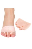 Ayak Parmak Ayırıcı 5 Parmak Makaralı Ayıran Gömlek Silikon Bunyon Hullux Valgus Çift - 4
