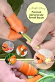 Baş Parmak Koruyucu Tırnak Eldiven Sebze Meyve Soyma Kesme Ayıklayıcı Aparatı Silikon Tırnak Bıçak thumbnail 1