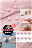 8 Adet Mantar Yorgan Tutucu Klips Seti - Dayanıklı ve Estetik Çözüm Yorgan Kılıfı Düzenleyici thumbnail 4