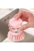 Pratik Sıvı Deterjan Hazneli Bulaşık Fırçası Hazneli Mutfak Banyo Lavabo Yıkama Fırçası 1 Adet thumbnail 4