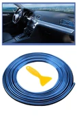 Mavi Araba Oto trim Dekorasyon Şeridi Kauçuk Elastik Kolay Kurulum 5 Metre Şerit Bant ( Lisinya ) thumbnail 1