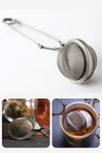 Paslanmaz Çelik Bitki Çayı Demleme Süzgeci Maşalı Çay Süzgeci thumbnail 2