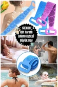 Sırt Ovma Havlusu Geri Sil Peeling Fırçası Silika Jeli Unisex Silikon Banyo Havlusu Keseler Vücut - 5