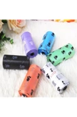 Evcil Hayvan Kedi Köpek Dışkı Poşeti Kaka Toplama Rulosu Torbası Poşeti 3 Rulo 180 Adet thumbnail 1