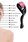 DERMANEW Cilt Leke Yüz Yenileme - dermaroller - tarak - saç masaj 540 İğneli Titanyum Roller (1 mm ) - 2