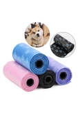 Pati Desenli Kedi Köpek Kaka Poşeti Torbası 4 Adet Toplam 60 Adet 4 Rulo Dışkı Kaka Poşet thumbnail 3
