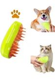 Sert Tarak Fırçalı Soğuk Buharlı Kedi Köpek Fırçası Tarağı Şarjlı thumbnail 1