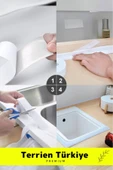 Duş Pvc Lavabo Küvet Tezgah Banyo Mutfak Pencere 3,2 Mt 2 Adet Su Sızdırmaz Geçirmez Yalıtım Bant thumbnail 6