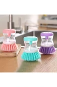 Deterjan Hazneli Kullanışlı Banyo Bulaşık Fırçası Butonlu Kullanım thumbnail 5
