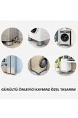Gürültü Ve Titreşim Engelleyici Kaymaz Kauçuk Çamaşır Bulaşık Makinesi Ayak Pedi Stoper 4 Adet thumbnail 6