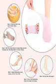 Silikon Ayak Bakım Çorabı Krem Spa Peeling Nemlendirici Çatlak Önleyici Ölü Deri Atıcı Çorap - 5