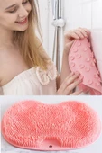 Pratik Silikon Vantuzlu Banyo Fırçası Masaj Pedi Sırt Ayak Kesesi Yıkama Aleti thumbnail 3