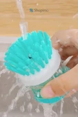 Deterjan Hazneli Bulaşık Yıkama Fırçası - Pratik Mutfak Temizlik Fırçası thumbnail 4