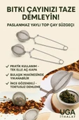 Maşalı Bitki Çayı Ihlamur Kuşburnu Yeşil Çay Demleme Süzgeci 16x5,5 Cm thumbnail 2