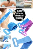 Sırt Ovma Havlusu Geri Sil Peeling Fırçası Silika Jeli Unisex Silikon Banyo Havlusu Keseler Vücut - 4