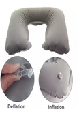 Ortopedik Araç Yolculuk Seyahat Oto Boyunluk Destek Yastığı Şişme thumbnail 3