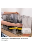 Ocak Yağ Sıçrama Koruyucu Katlanır Alüminyum Levha -Kolay Silinir Piknik Tüpü Rüzgar Önleyici Panel thumbnail 5