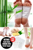 Enerji Verici Detoks Ayak Bandı 50 Parça Bambu Sirkesi Ayak Maskesi ile Uykuyu İyileştirin ve Stres - 4