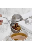 Paslanmaz Çelik Bitki Çayı Demleme Süzgeci Maşalı Çay Süzgeci thumbnail 4