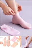 Silikon Ayak Bakım Çorabı Krem Spa Peeling Nemlendirici Çatlak Önleyici Ölü Deri Atıcı Çorap - 2