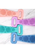 Silikon Çift Taraflı Banyo Sırt Lif Kesesi 70 cm thumbnail 2