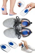 Mavi 1 Çift Ayakkabı Tabanlığı Topuk Silikon Yumuşak Tabanlık Jel Ayak Konforu thumbnail 2