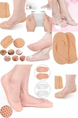 Main Shop Patik Ayak Topuk Çatlak Çorabı Ten Rengi Çorap Topuk Çatlak Giderici Ayak Bakım M-032 thumbnail 2