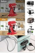 shpwave Kablo Toplama Sabitleme Aparatı (1Adet) Yapışkanlı Çok Amaçlı Airfryer Kablo Sarma Ap - 2