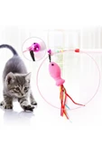 Kedi Oyun Oltası 90 Cm Balık Yakalama Sesli Çıngıraklı Oyuncağı thumbnail 1