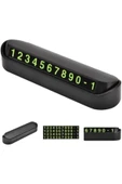 Fosforlu Acılır Kapanabilir Numaratör Ön Torpido Üstü Telefon Numarası Göstergesi Araba thumbnail 2