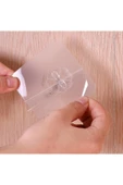 Kendinden Yapışkanlı Şeffaf Askı Metal Kancalı Askılık 5 Adet thumbnail 6