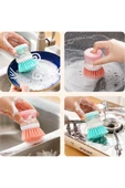 Osso Deterjan Hazneli Kullanışlı Banyo Bulaşık Fırçası Butonlu Pratik Kullanım thumbnail 5