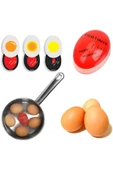 Dublör Yumurta Zamanlayıcı Egg Timer – Rafadan, Katı ve Akışkan Yumurta İçin Isıya Duyar thumbnail 1