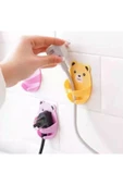 Desenli Fiş Askısı 4 Adet Kendinden Yapışkanlı Ayı Desenli Kablo Tutucu thumbnail 6