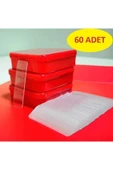 Ekstra Güçlü Şeffaf Çift Taraflı Bant Seti-60 Parça-pratik Kutuda thumbnail 3