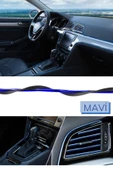 Mavi Araba Oto trim Dekorasyon Şeridi Kauçuk Elastik Kolay Kurulum 5 Metre Şerit Bant ( Lisinya ) thumbnail 5