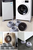 Gürültü Engelleyici Ve Kaymaz Titreşim Önleyici Kauçuk Ayak Pedleri Çamaşır Makinesi Stoper 4'lü Set thumbnail 2