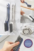 Çok Fonksiyonlu Derz Zemin Fayans Banyo Mutfak Oluk Temizleme Fırçası Çöp Cımbızlı Temizleme Fırçası thumbnail 1