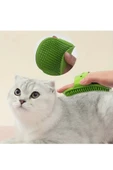 Kedi, Köpek Silikon Yıkama ve Tüy Toplama Aparatı | Ayarlanabilir Evcil Hayvan Köşe Kaşınma Aparatı thumbnail 3