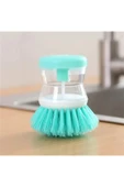 Pratik Sıvı Deterjan Hazneli Bulaşık Fırçası Hazneli Mutfak Banyo Lavabo Yıkama Fırçası 1 Adet thumbnail 1