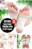Doğal Bambu Sirkesi Detoks Ayak Bandı - Toksin Atıcı, Sağlıklı Yaşam İçin 10 Adet Ayak Maskesi - 3