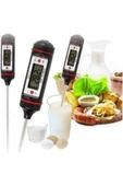 MU-ARTSHOP Dijital Ekranlı Mutfak Termometresi Dijital Termometre Sıcaklık Ölçer Et Süt Derece thumbnail 3