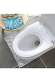 Tek Kullanımlık Klozet Kapağı Poşeti - 50 ADET + Hediye Klozet Kapağı Kulbu thumbnail 1