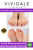 Valgus Silikon Ayak Bunyon Kemik Koruyucu Makaralı Ayak Gömleği Halluks Parmak Ayırıcı Düzenleyici thumbnail 3
