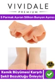 Valgus Silikon Ayak Bunyon Kemik Koruyucu Makaralı Ayak Gömleği Halluks Parmak Ayırıcı Düzenleyici thumbnail 6