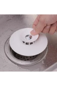 Silikon Lavabo Ve Küvet Tıkacı Süzgeç, 2 Fonksiyonlu Gider Kapatıcı Renkli thumbnail 2