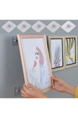 Süper Güçlü Çerçeve Askısı Pin Delgisiz Vidalı Tırnak Kanca Yapışkanlı Raf Tutucu Askı 5li (5047) thumbnail 1