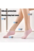 Silikon Jel Nemlendirici Ayak Bakım Çorabı - topuk çatlağı nasır - 6