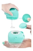 Şampuan Hazneli Silikon Banyo Lifi Peeling Etkili Masaj Fırçası Derinlemesine Temizlik Ve - 3