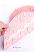 Vantuzlu Silikon Banyo Masaj Matı Sırt Kesesi Vücut Yıkama Lifi thumbnail 5